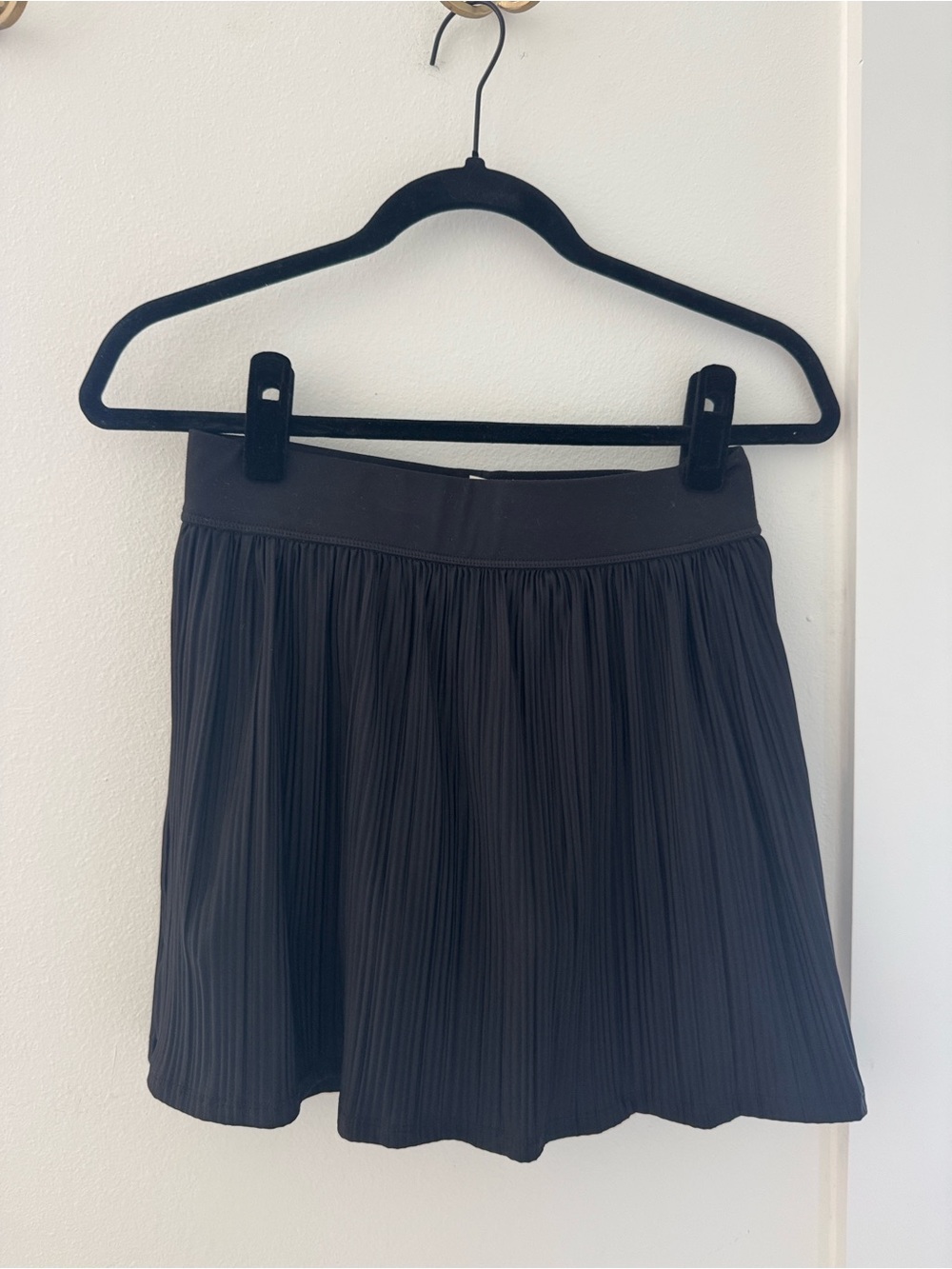 90 Degree By Reflex Black Pleated Skater Skirt